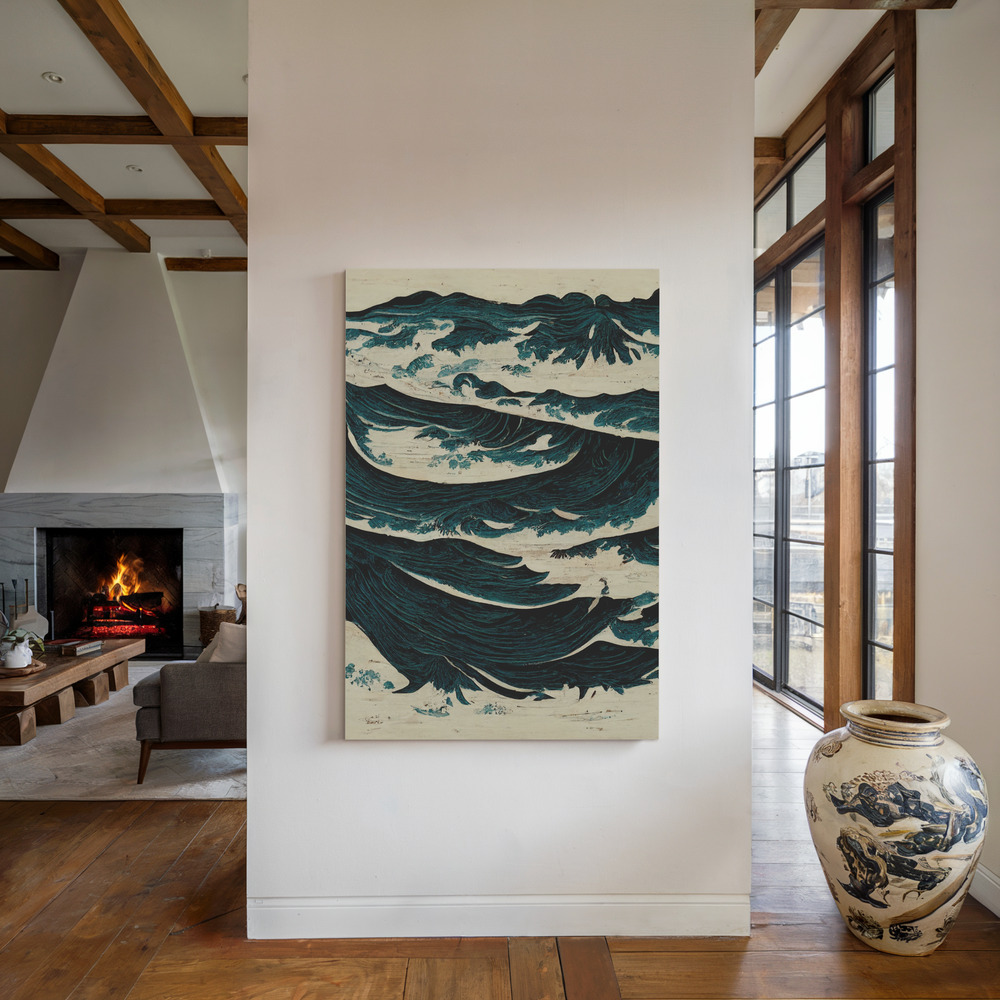 Lienzo - Wild Sea junto a la chimenea