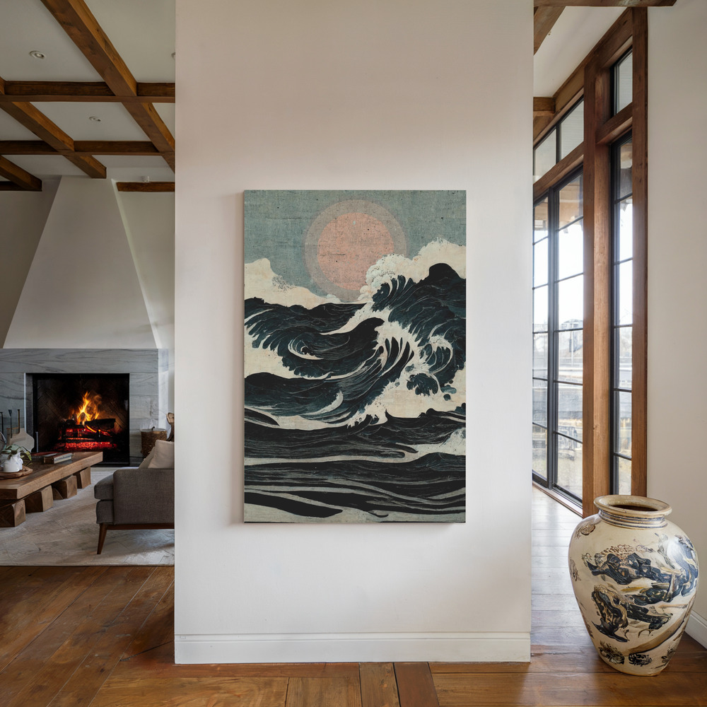 Canvas taulu - Wild Waves takan ääressä
