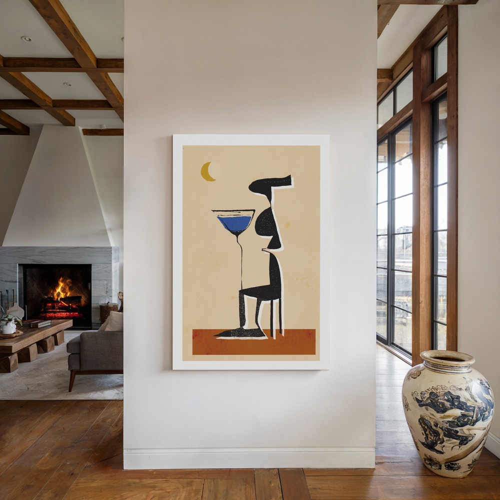 Toile - Le Monsieur au coin du feu