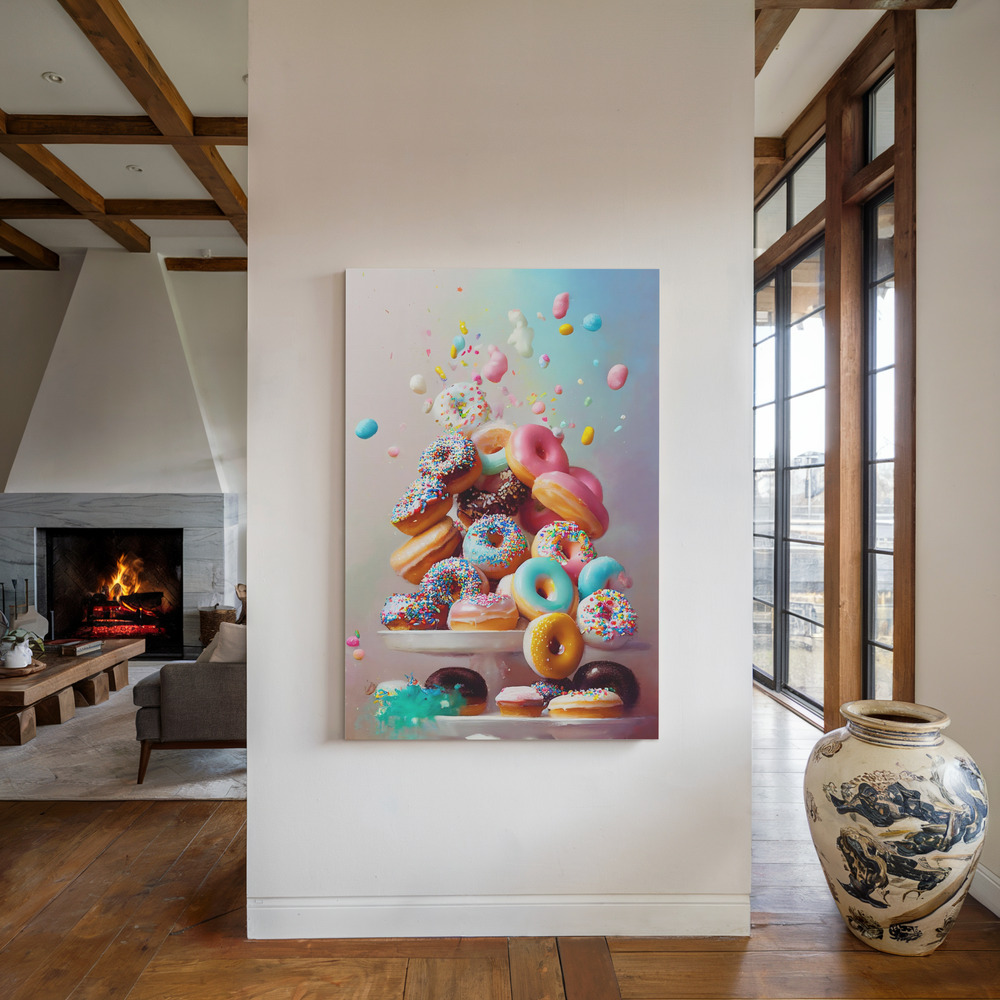 Toile - Donuts! au coin du feu