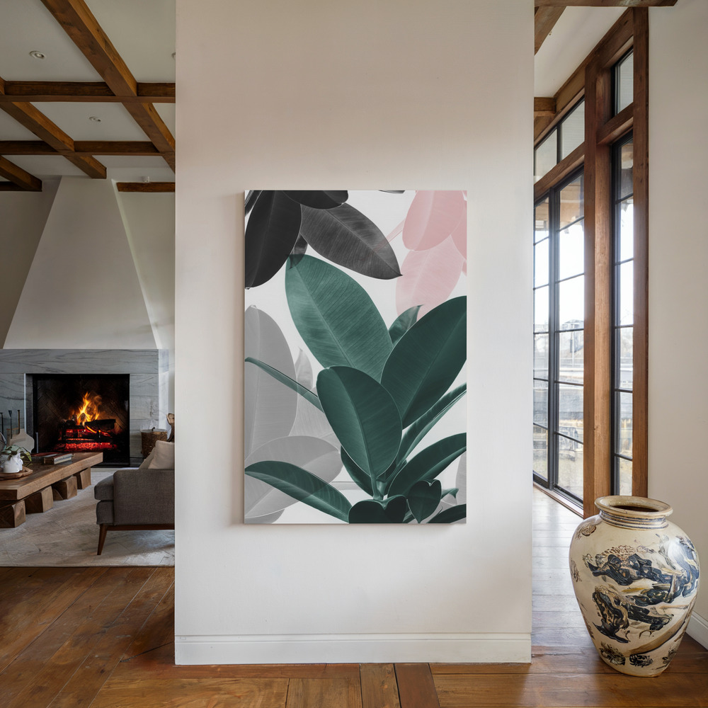Toile - Leaf Play au coin du feu