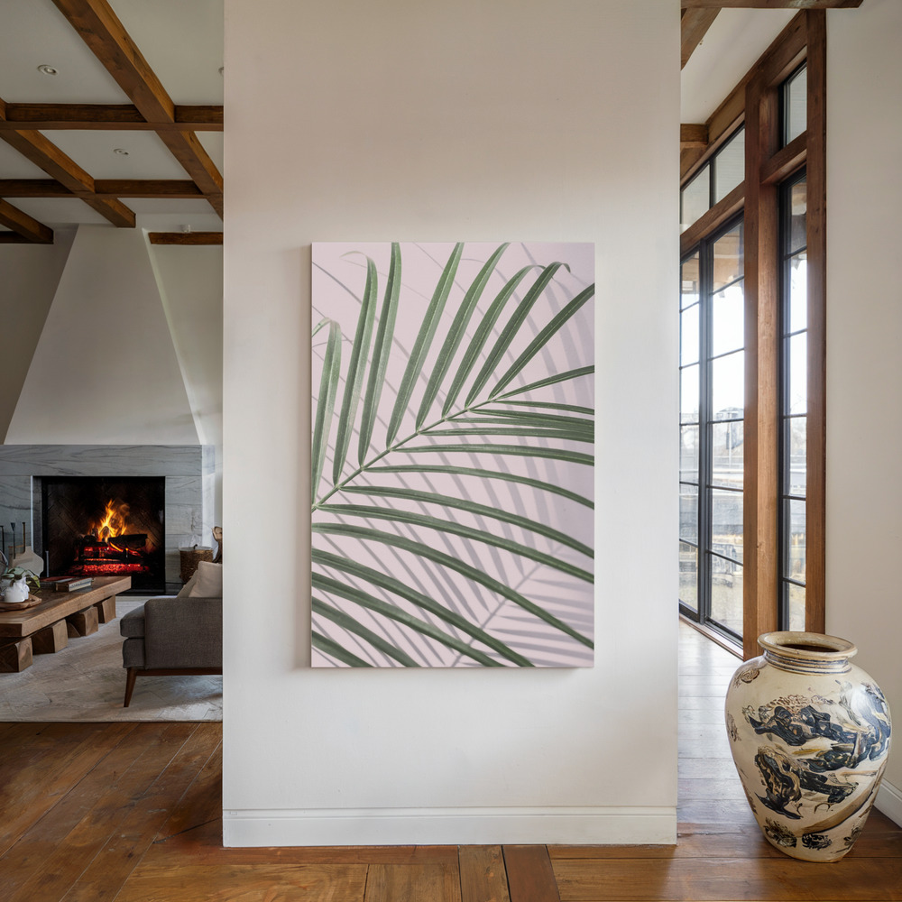 Toile - Palm Leaf Shadow au coin du feu