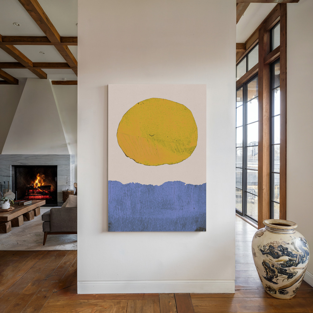 Canvas print - Summer Sun by the fireplace
