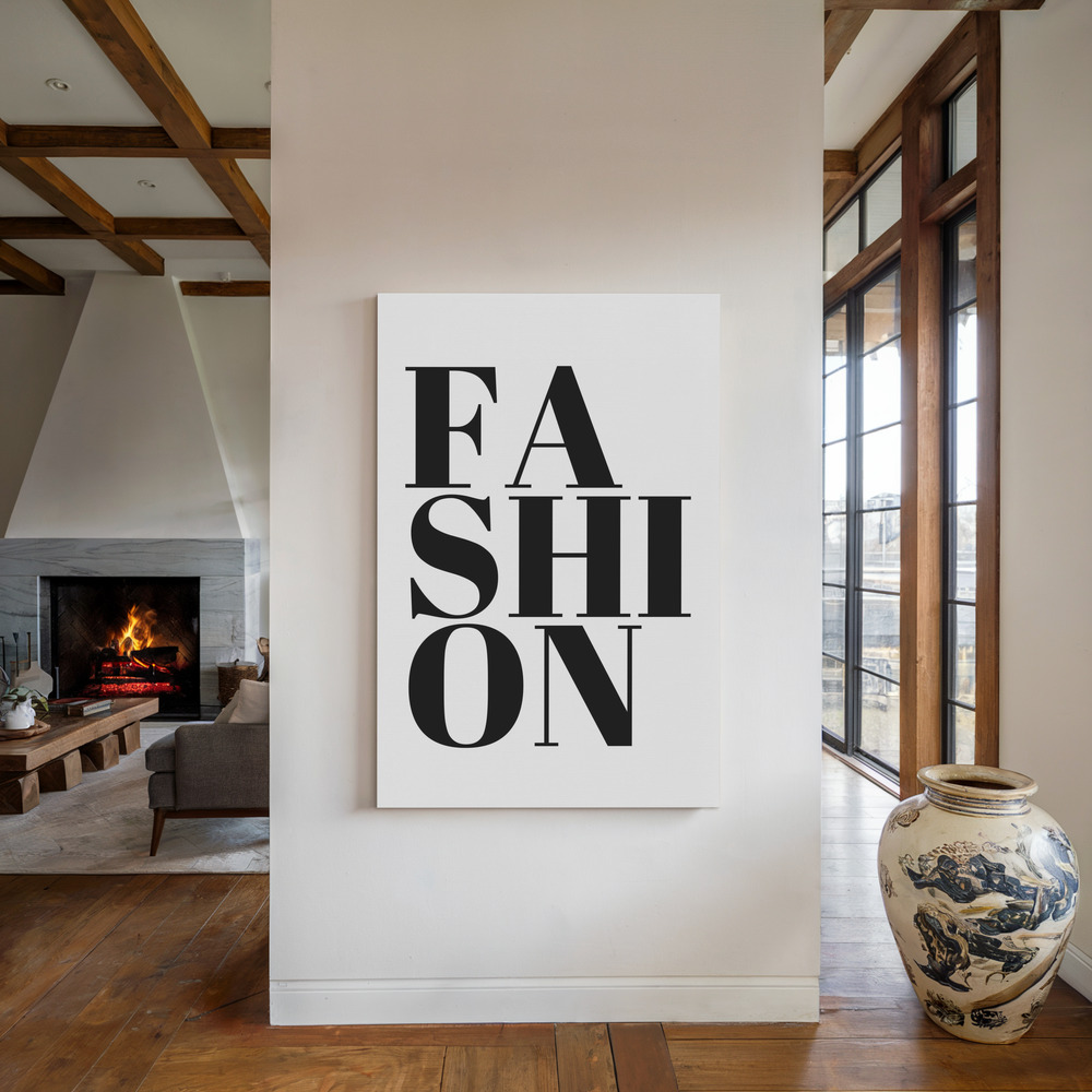 Stampe su tela - FASHION accanto al camino