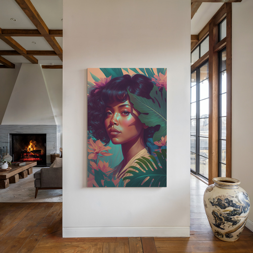 Canvas taulu - Hawaiian Beauty takan ääressä