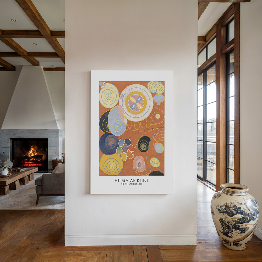 Canvas schilderi - The Ten Largest No.3 Poster - bij de open haard