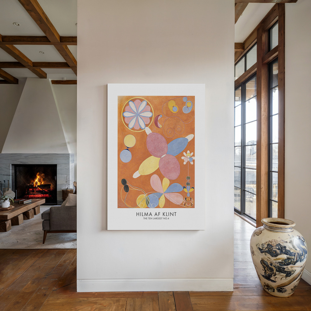 Stampe su tela - The Ten Largest No.4 Poster - accanto al camino
