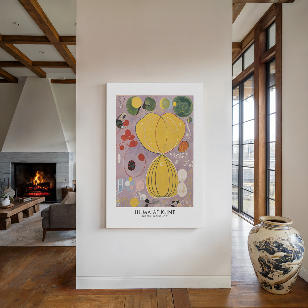 Stampe su tela - The Ten Largest No.7 Poster - accanto al camino