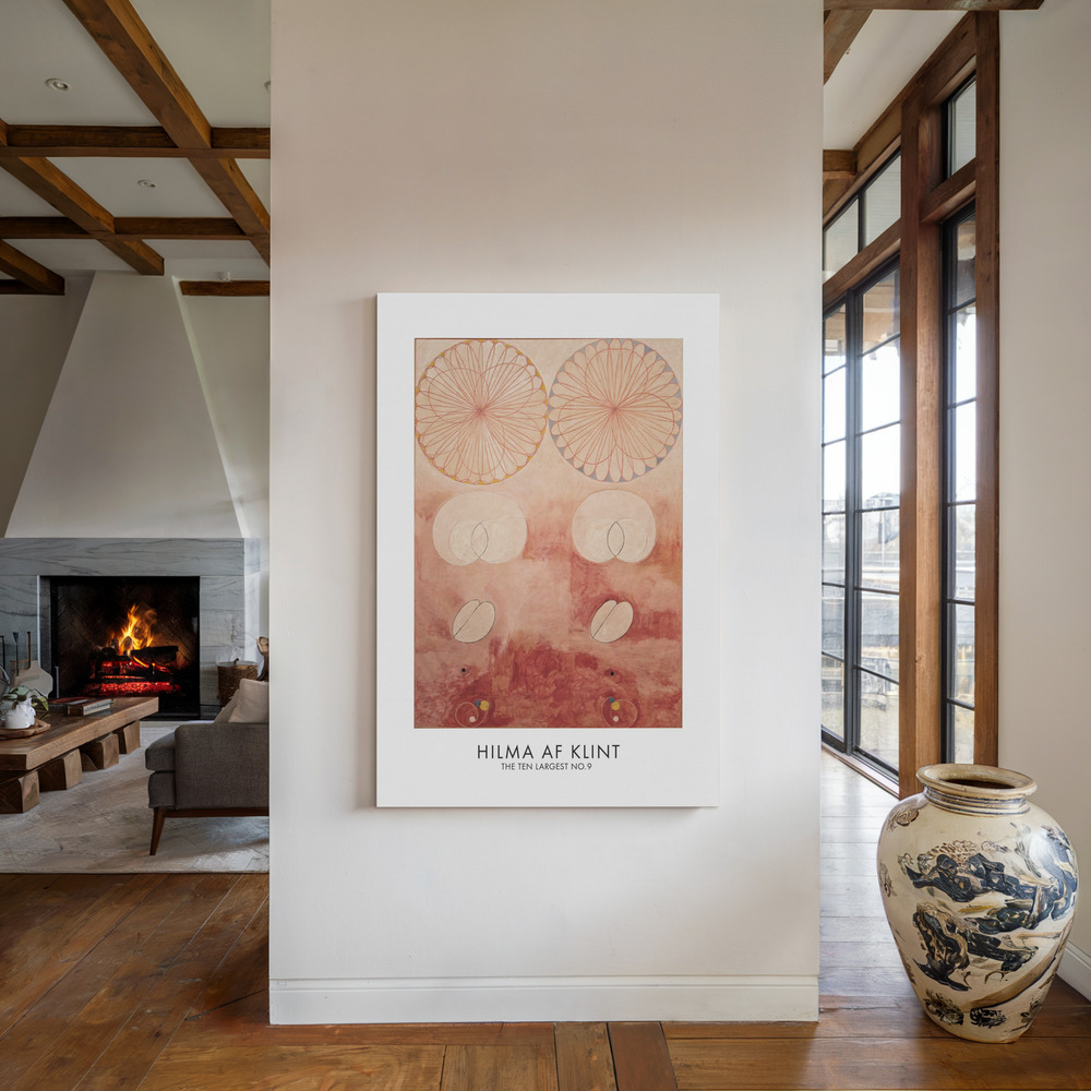 Stampe su tela - The Ten Largest No.9 Poster - accanto al camino