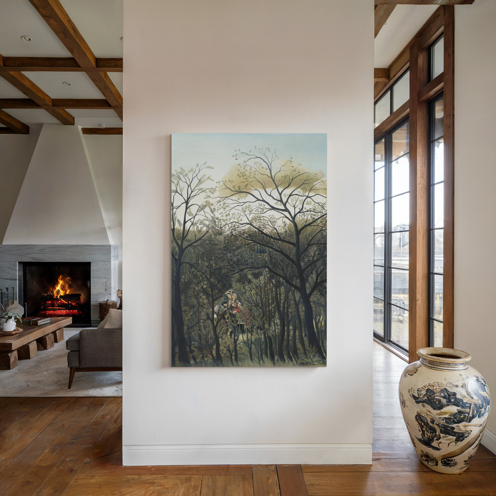 Stampe su tela - Rendezvous In The Forest accanto al camino
