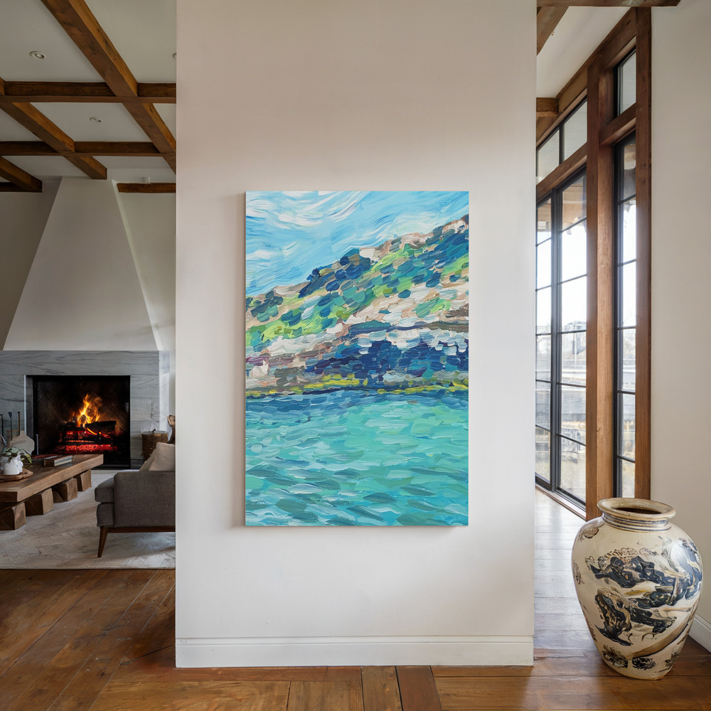 Canvas print - Palma by the fireplace