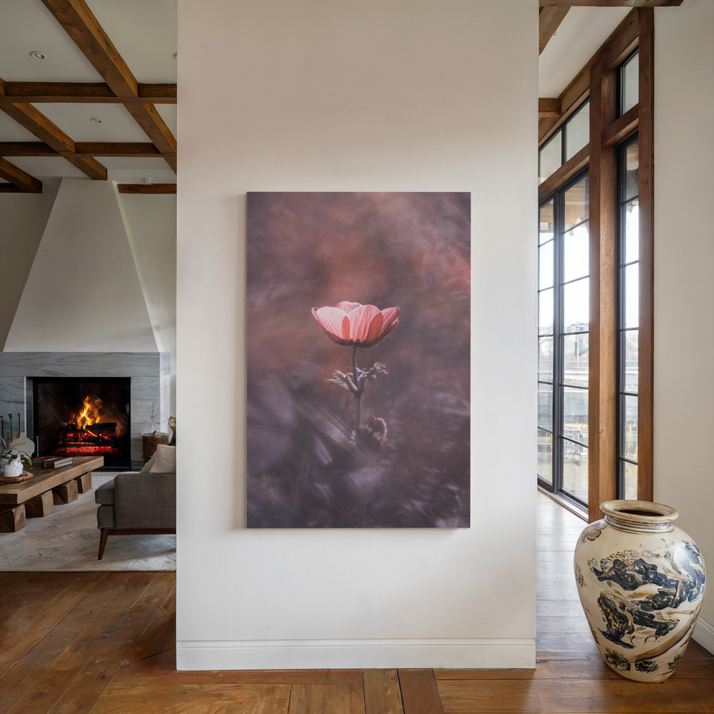 Toile - Ardente au coin du feu