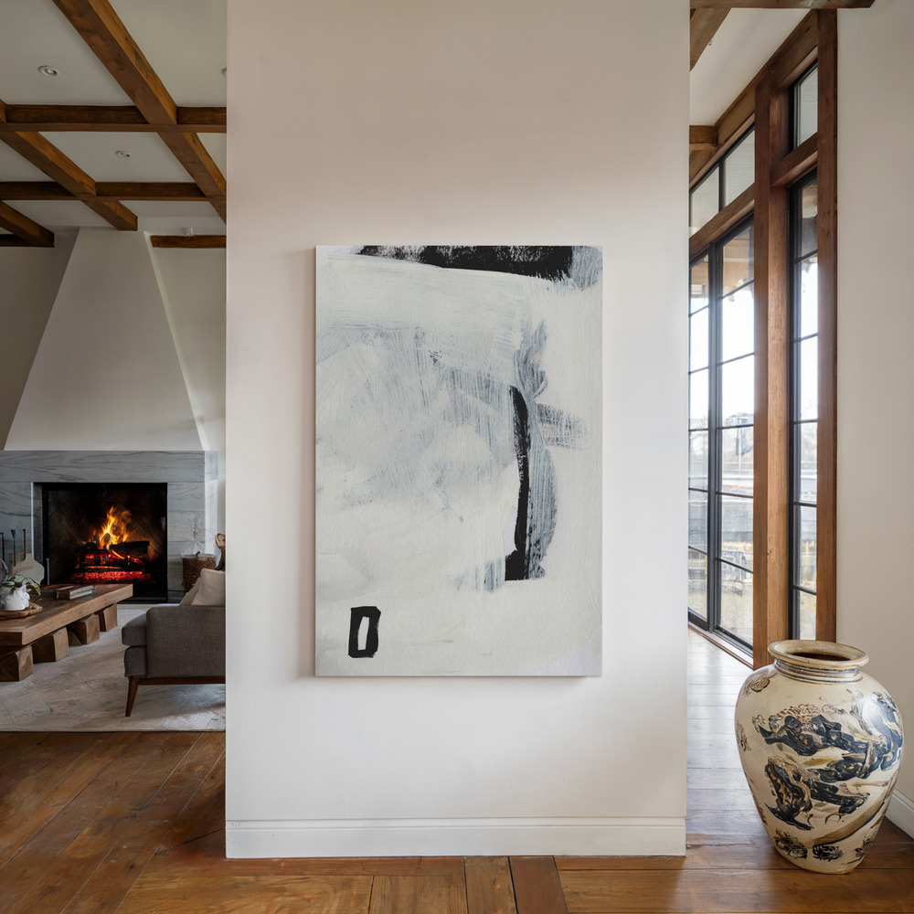 Canvas print - Beyond by the fireplace
