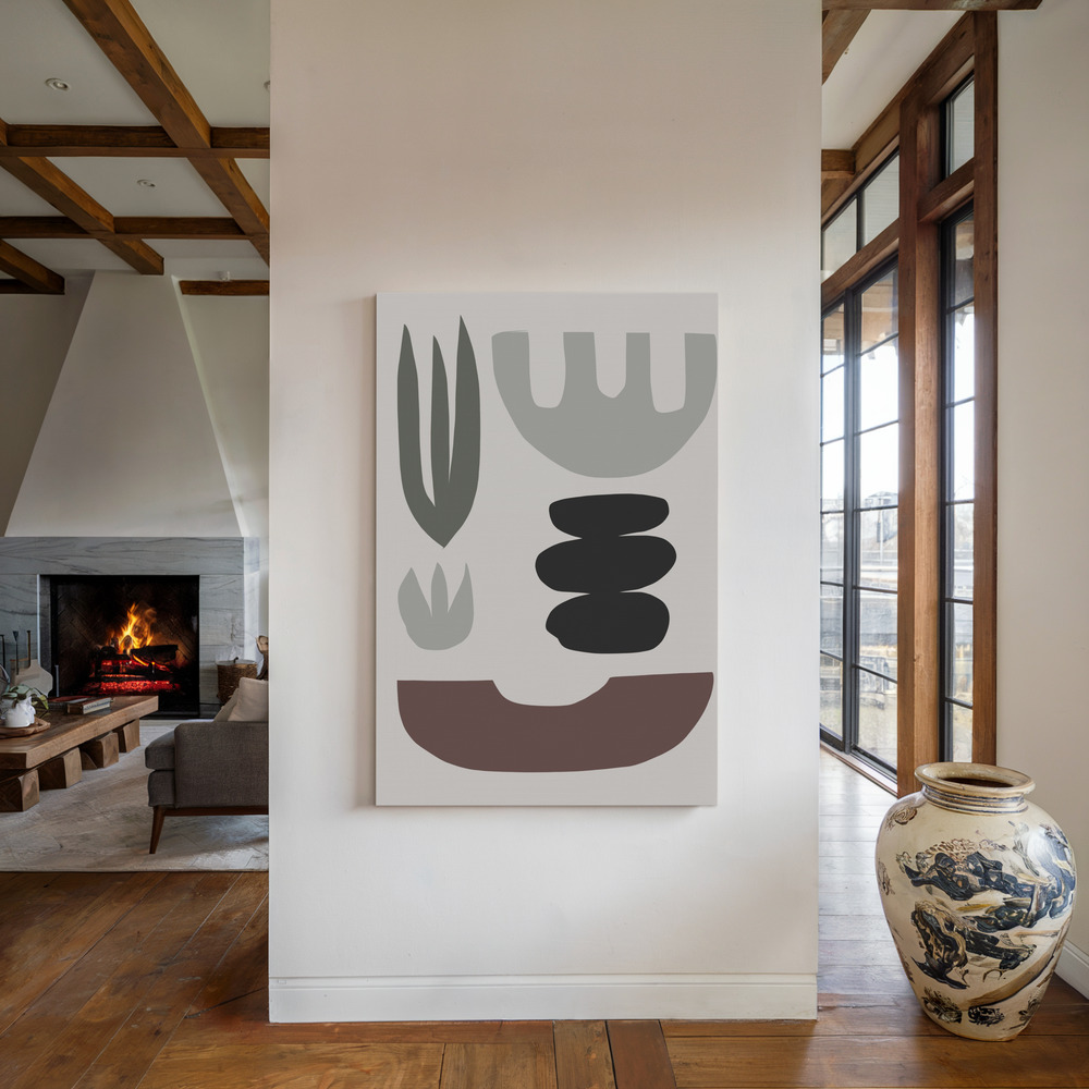 Toile - Shapes au coin du feu
