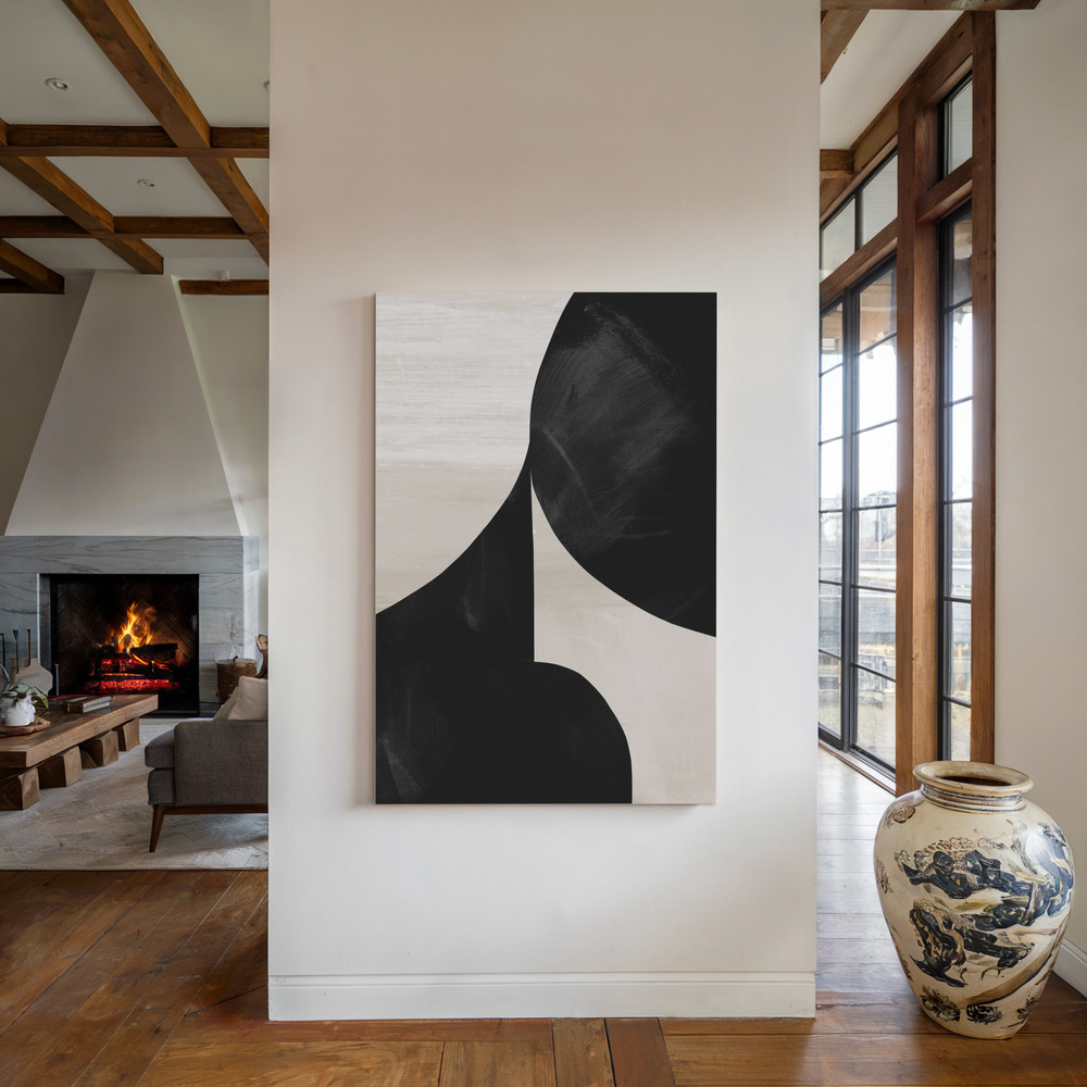 Toile - Night au coin du feu