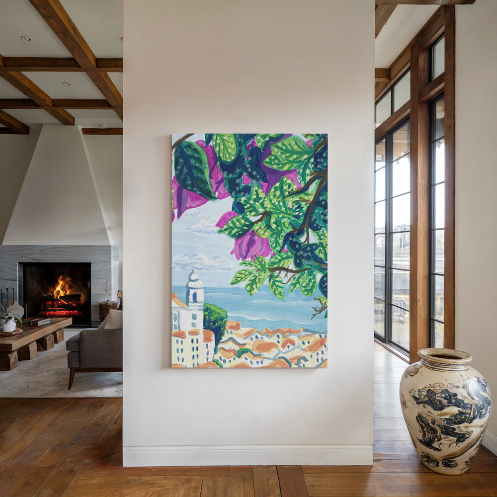 Canvas print - Lisbon by the fireplace