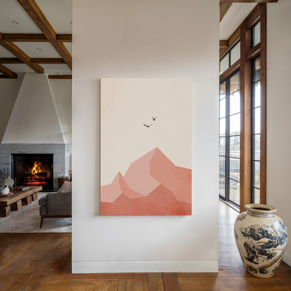 Canvas print - Zugspitze, Eins by the fireplace
