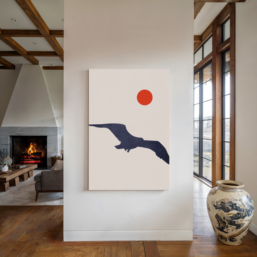 Toile - Seagull au coin du feu