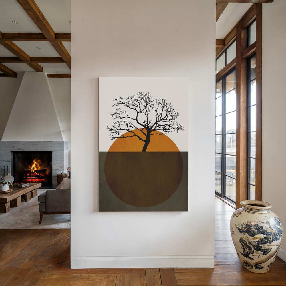 Lienzo - Winter Days junto a la chimenea