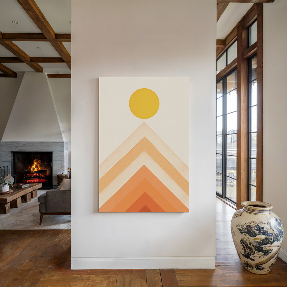 Toile - Mountainscape Nº4 au coin du feu