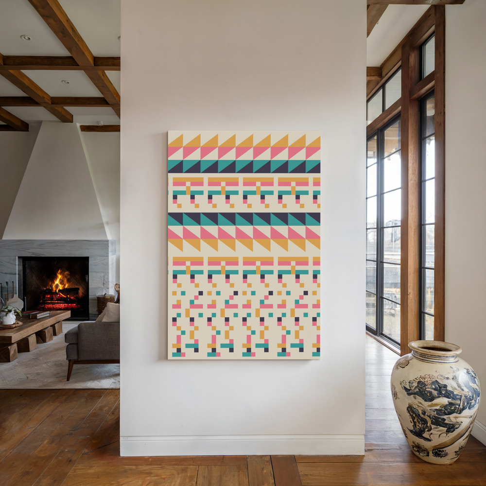 Canvas print - Pattern Nº1 by the fireplace