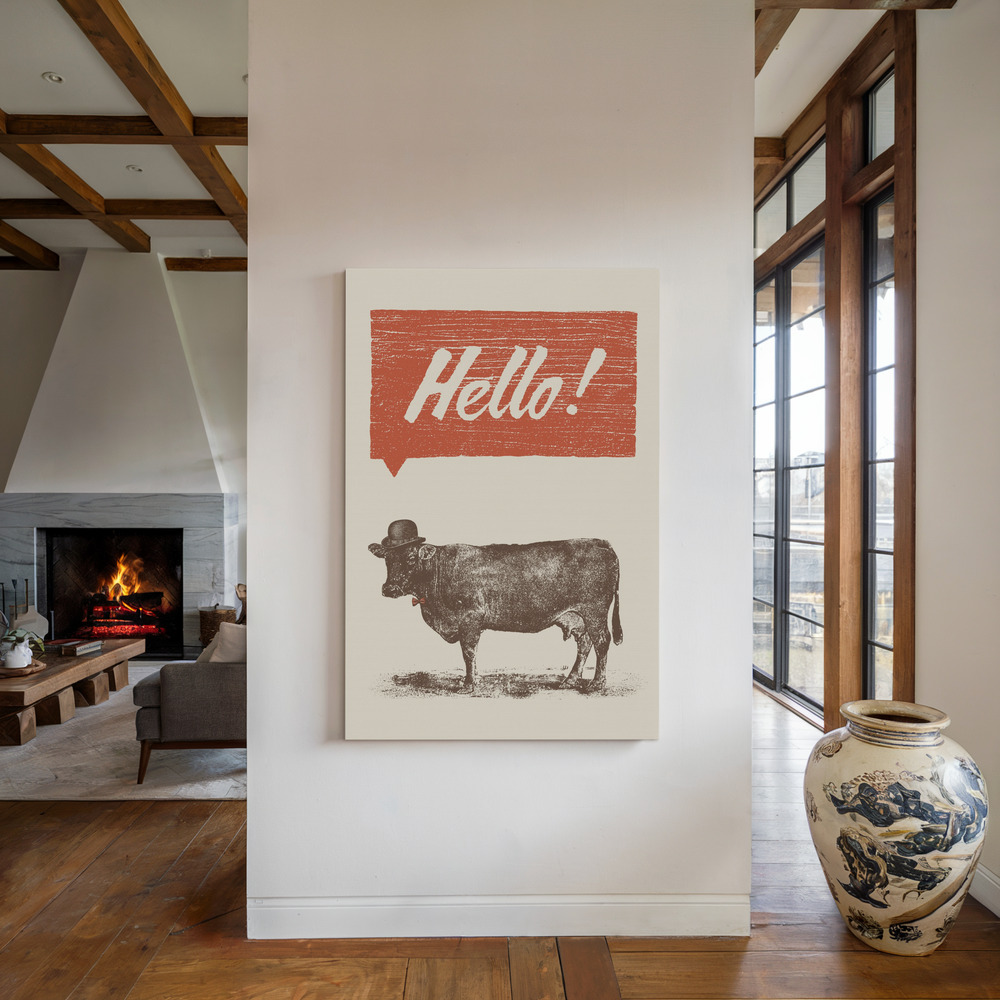 Toile - Hello au coin du feu
