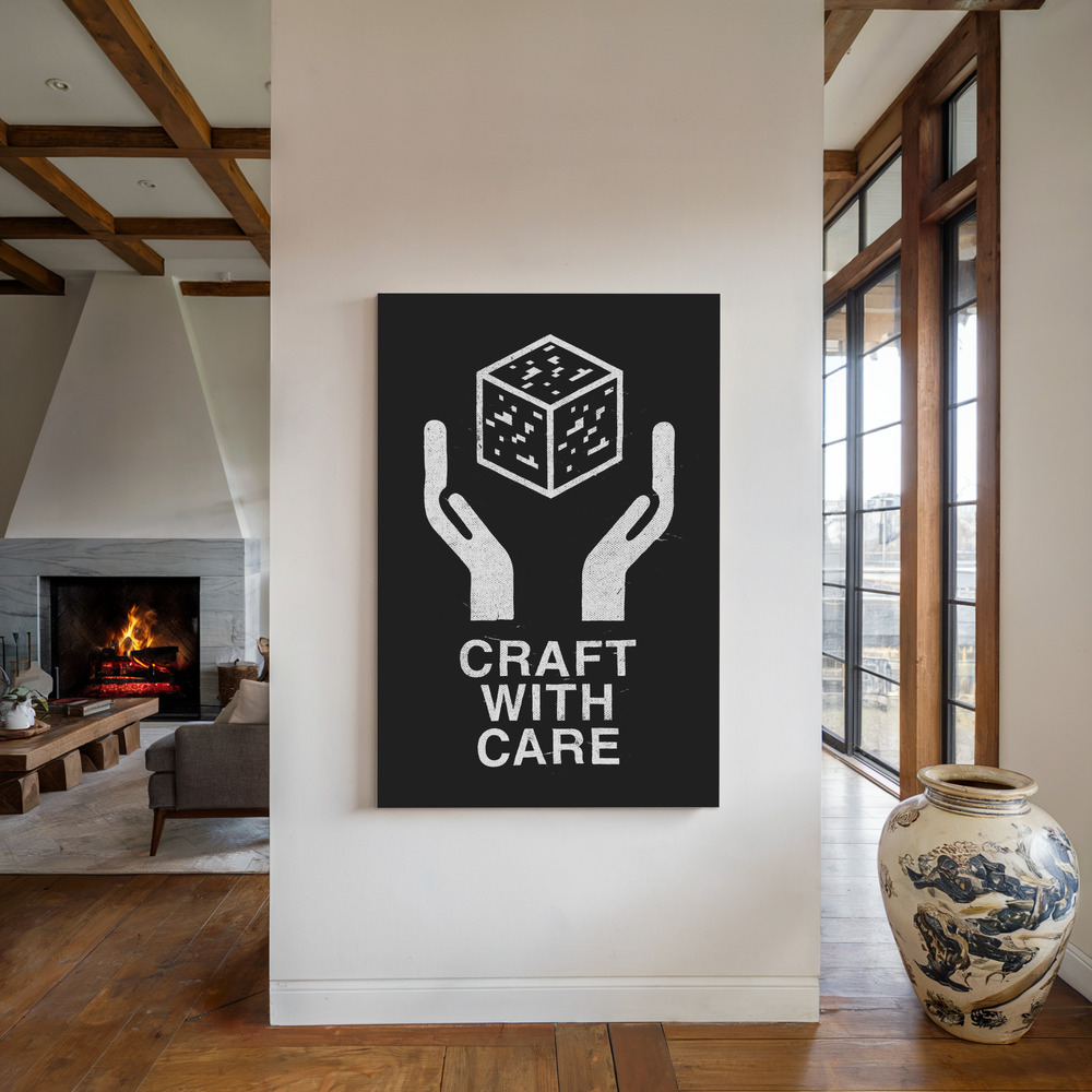 Canvastavla Craft With Care Nº2 - Tavla vid den öppna spisen