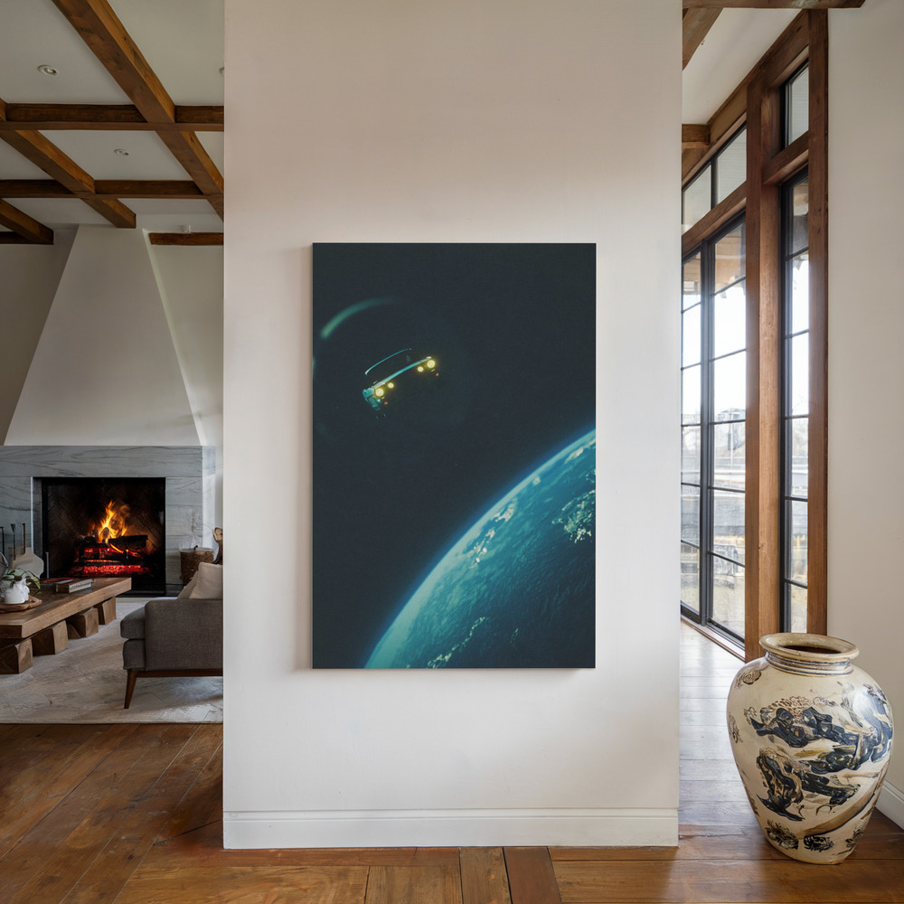 Canvas taulu - Road Trip In Space takan ääressä