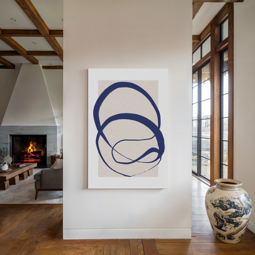 Lienzo - Feeling of Patience-1 junto a la chimenea
