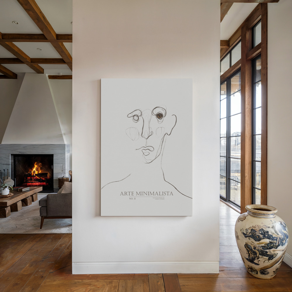 Toile - Arte Minimalista No2 au coin du feu