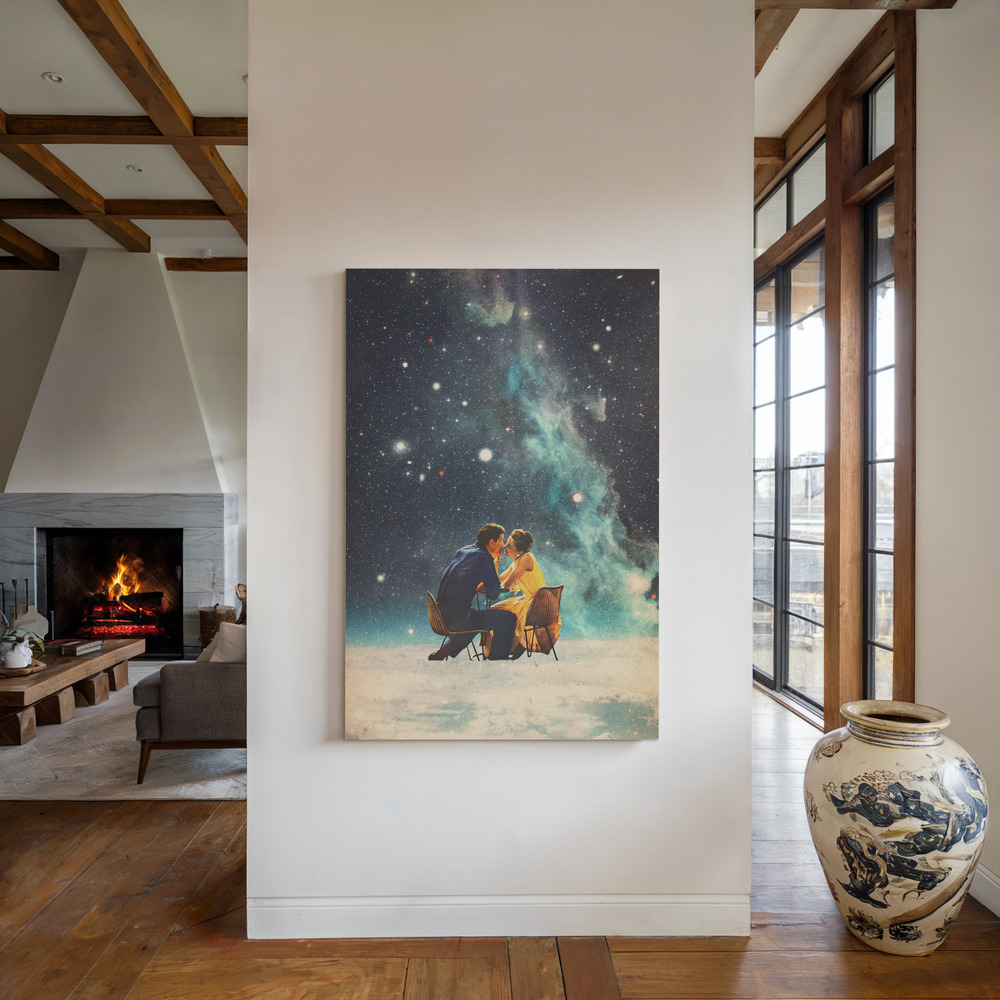 Toile - I'll Take You To the Stars for a Second Date au coin du feu