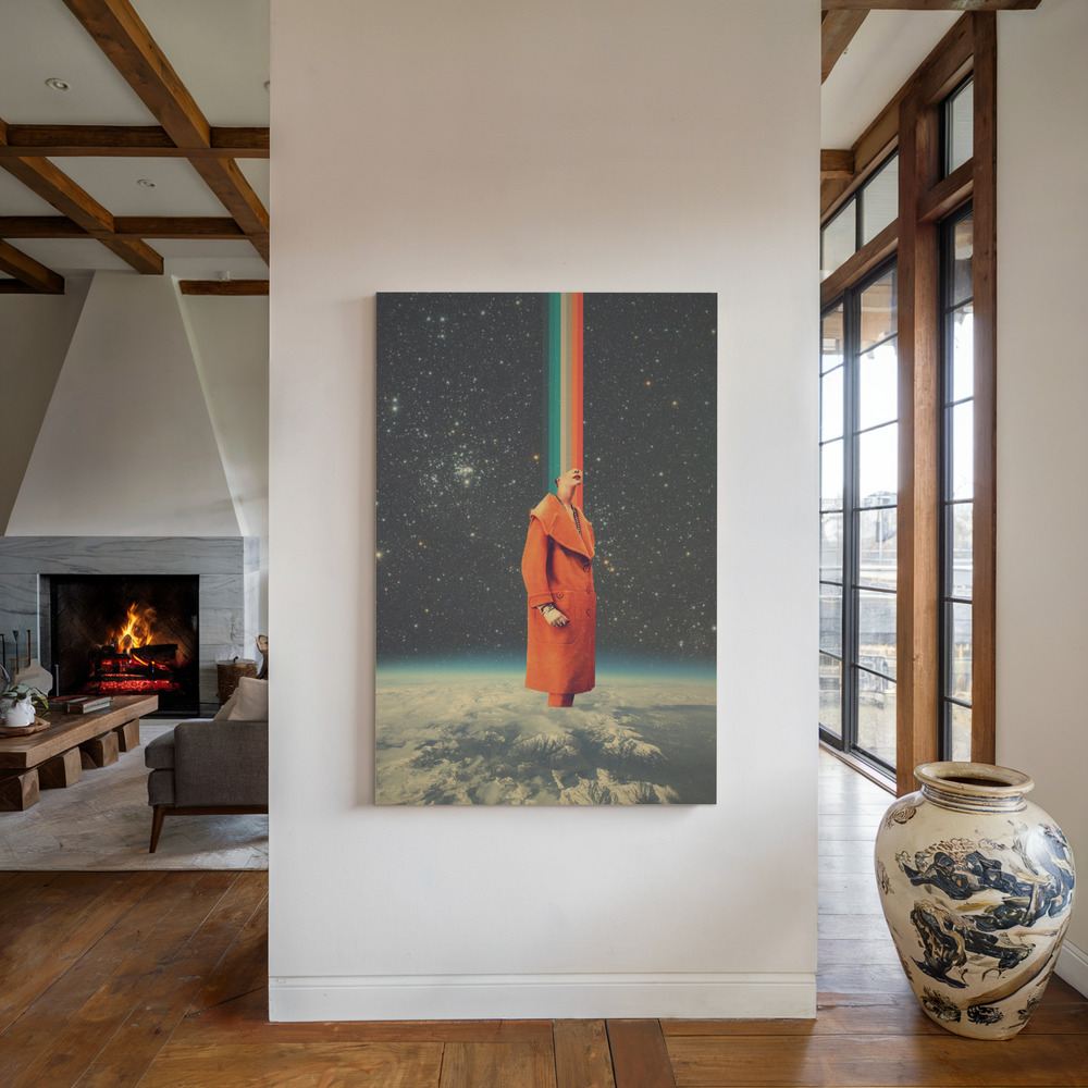 Stampe su tela - Spacecolor accanto al camino