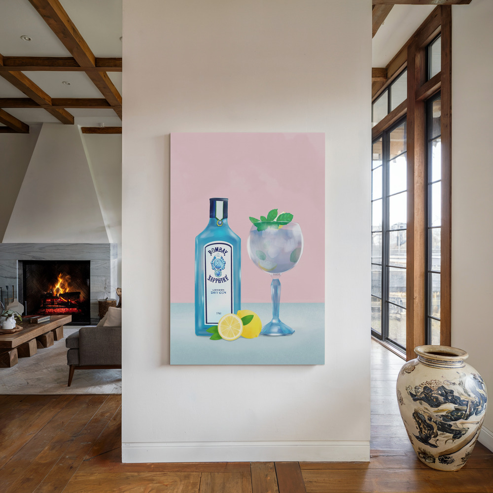 Toile - Gin Cocktail au coin du feu