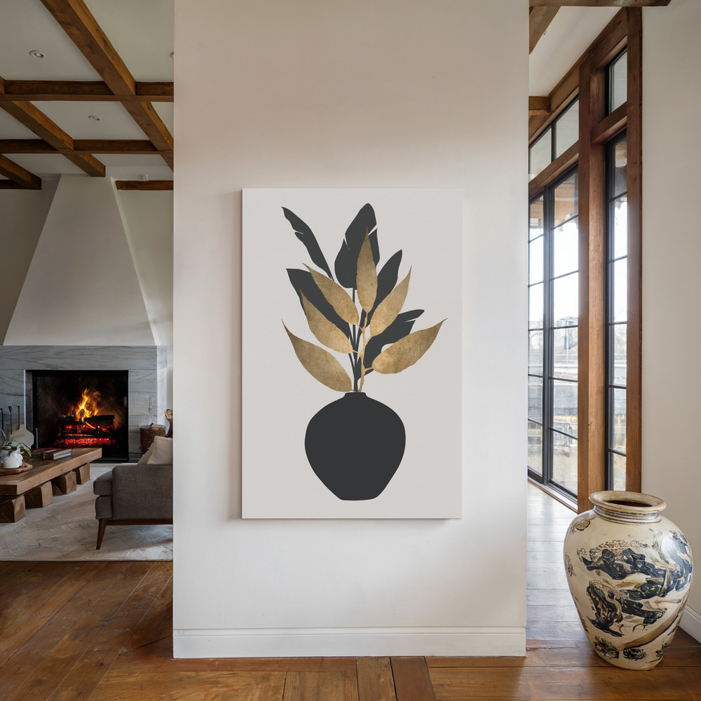 Lienzo - Bouquet No.5 junto a la chimenea