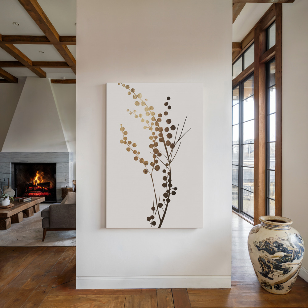 Lienzo - Golden Brench  1 junto a la chimenea