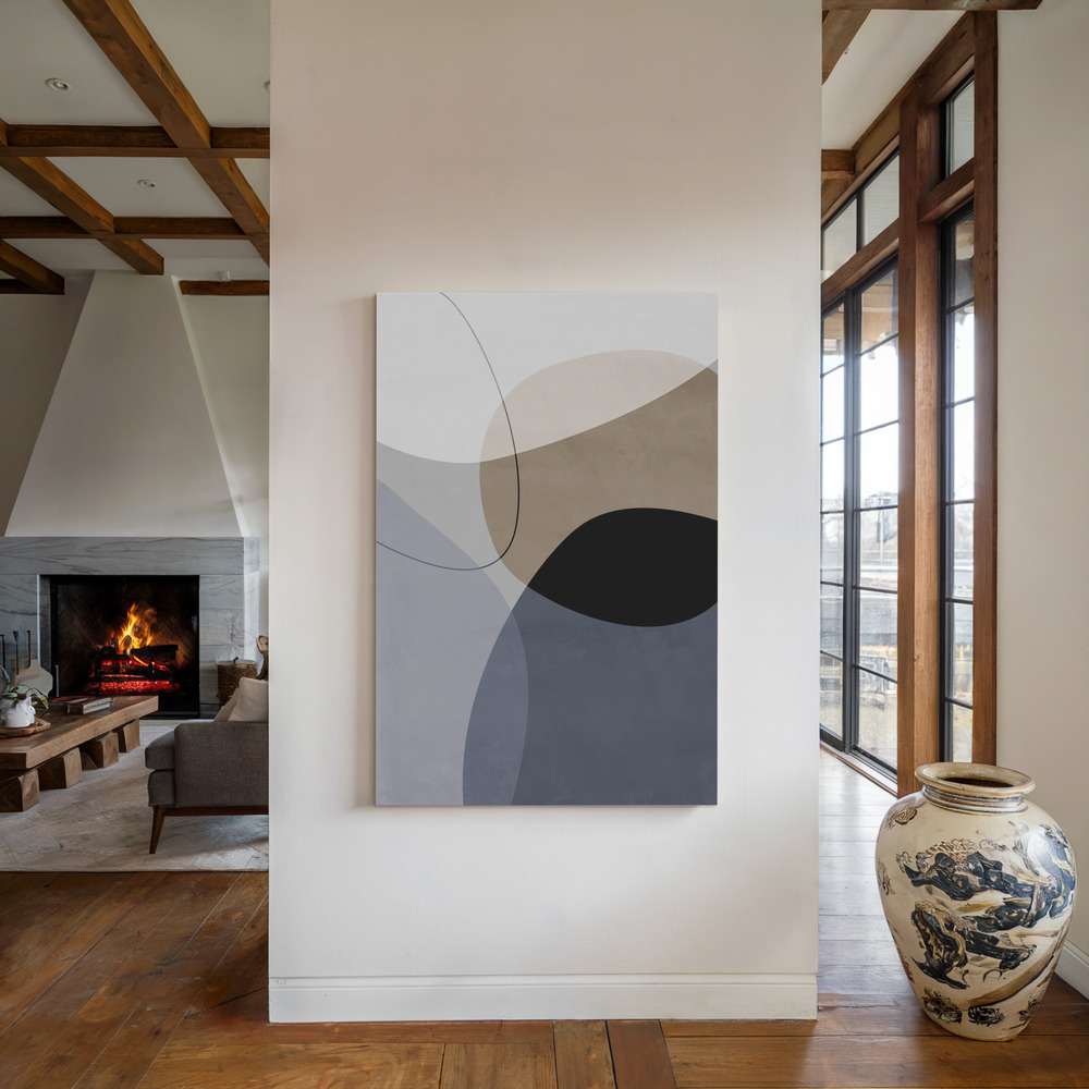 Leinwandbild - Graphic 210Y am Kamin