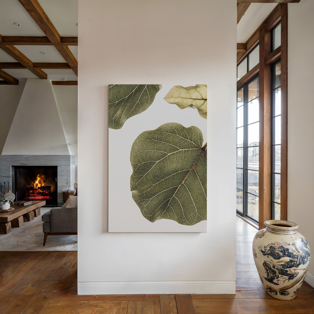 Lienzo - Abutifolia No2 junto a la chimenea
