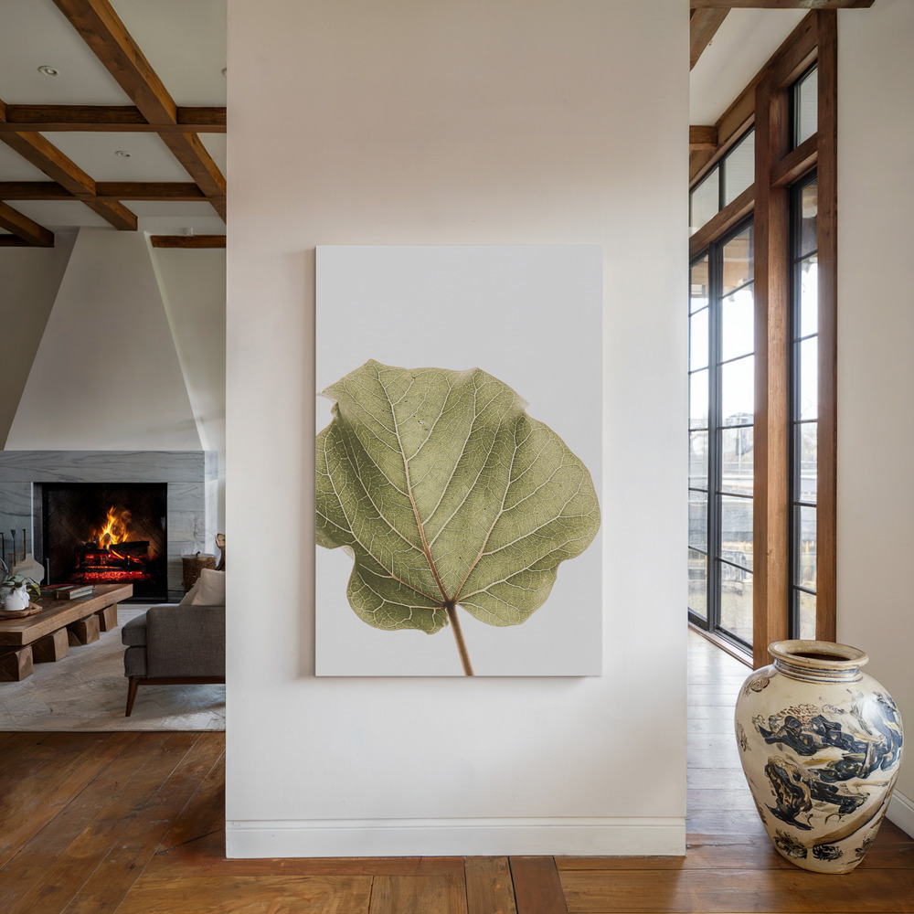 Lienzo - Abutifolia Noe junto a la chimenea