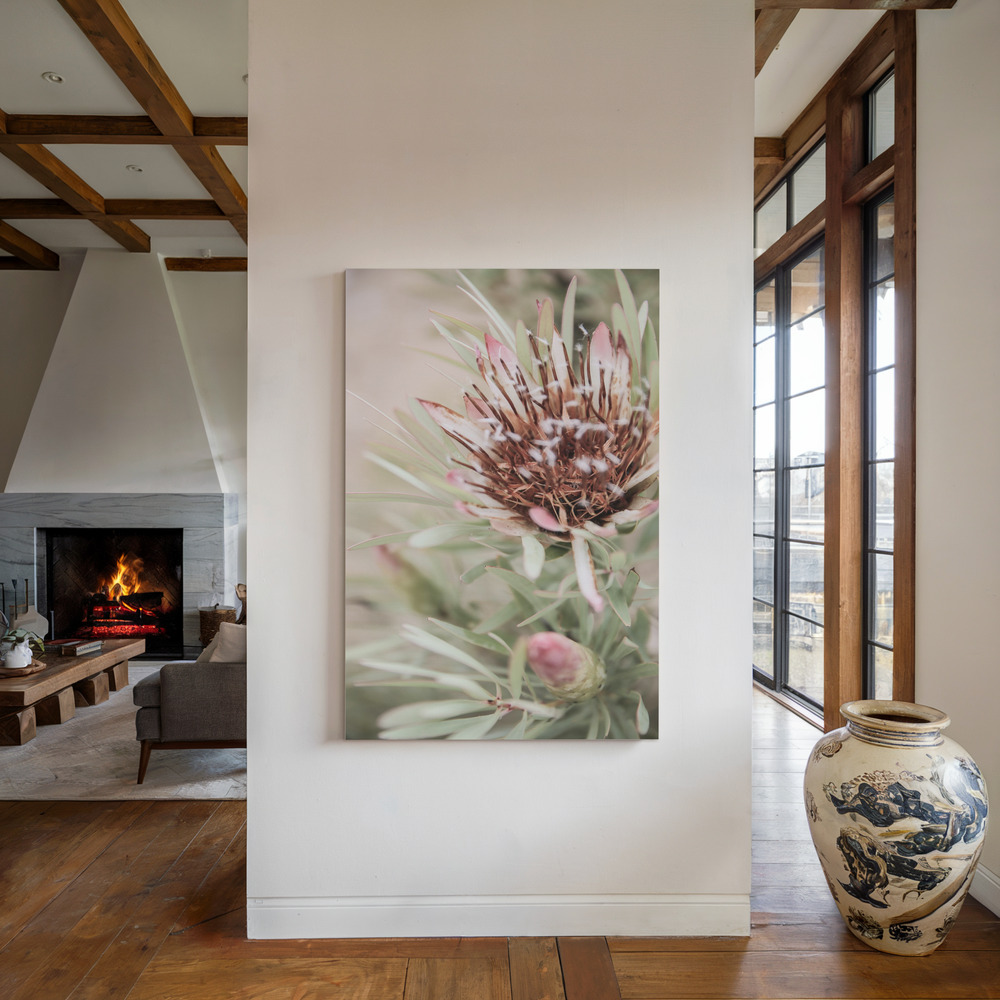 Canvas print - Blomma by the fireplace