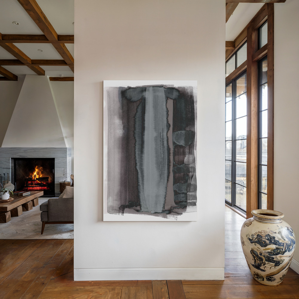 Lienzo - Disintegration junto a la chimenea