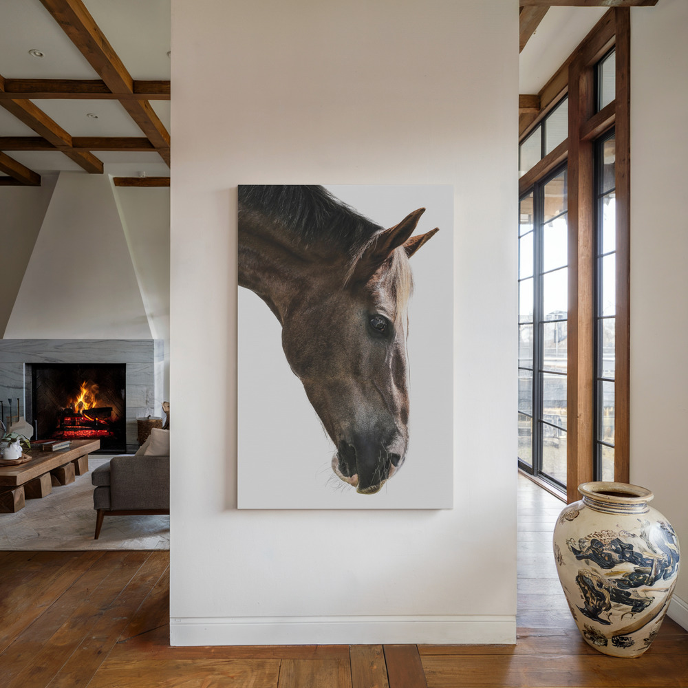 Canvas print - Kalimazoo by the fireplace