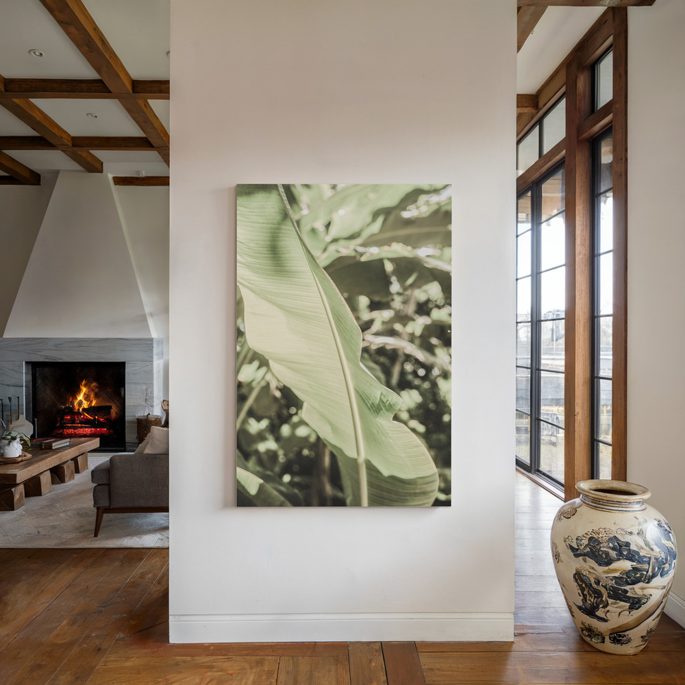 Lienzo - Lime Lightning junto a la chimenea