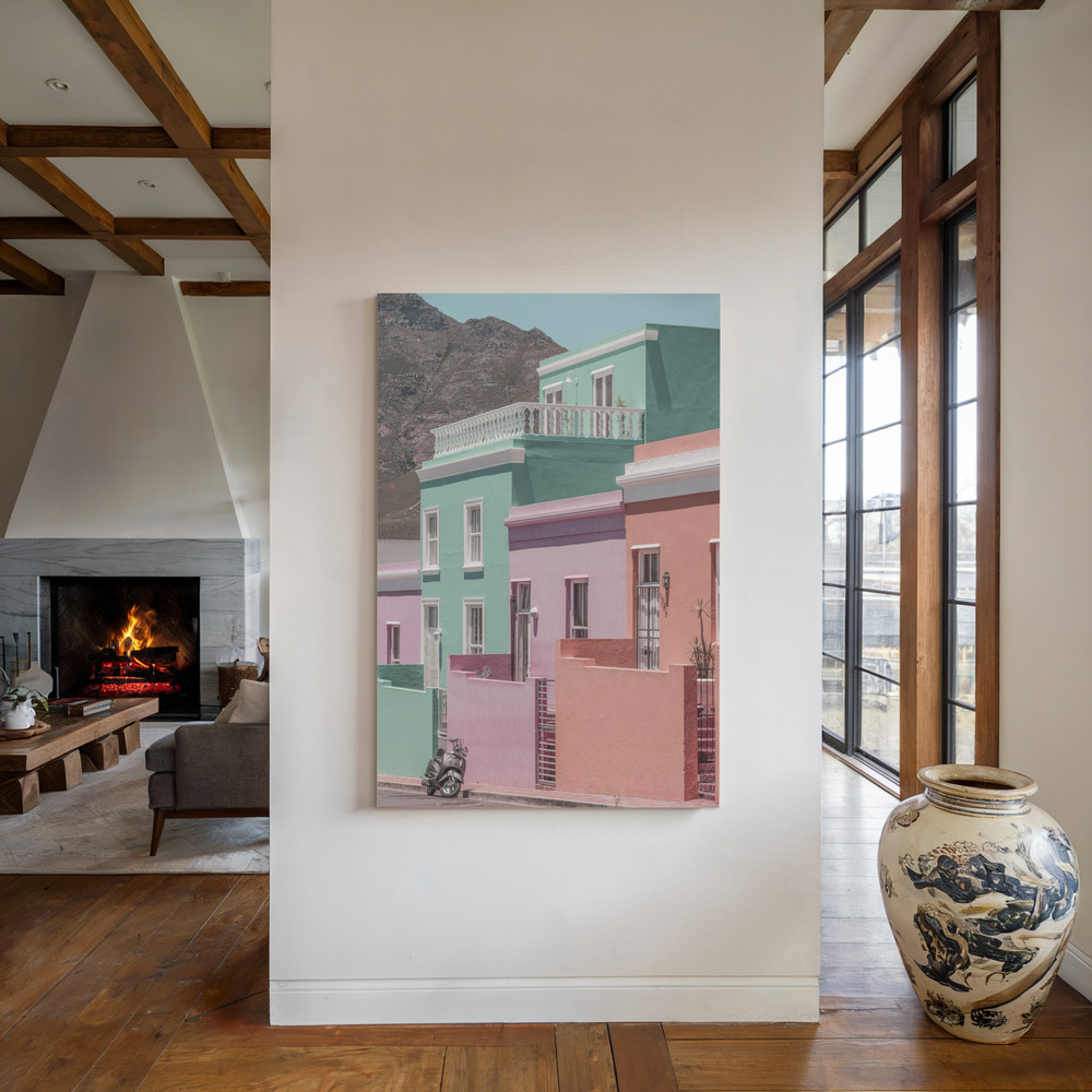 Canvas print - Locals Only by the fireplace