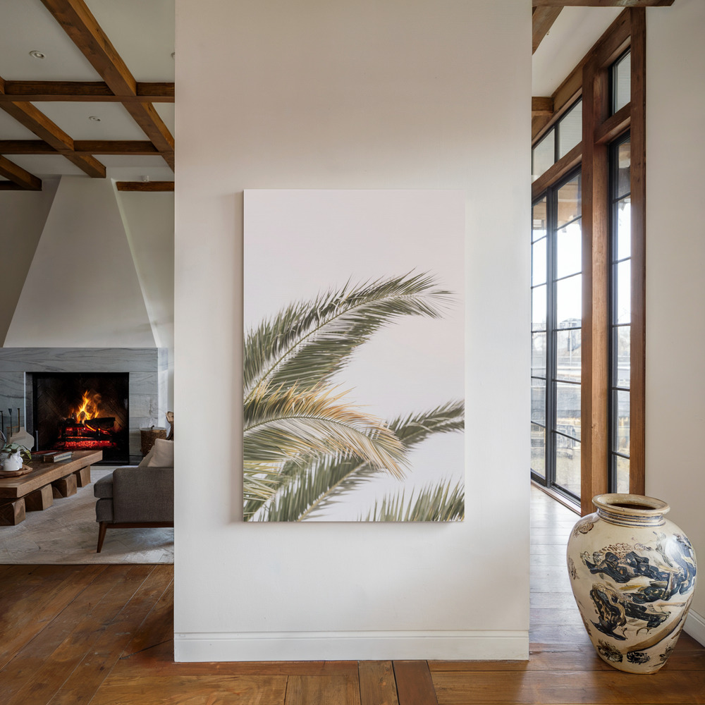 Canvas print - Oasis Palm 03 by the fireplace