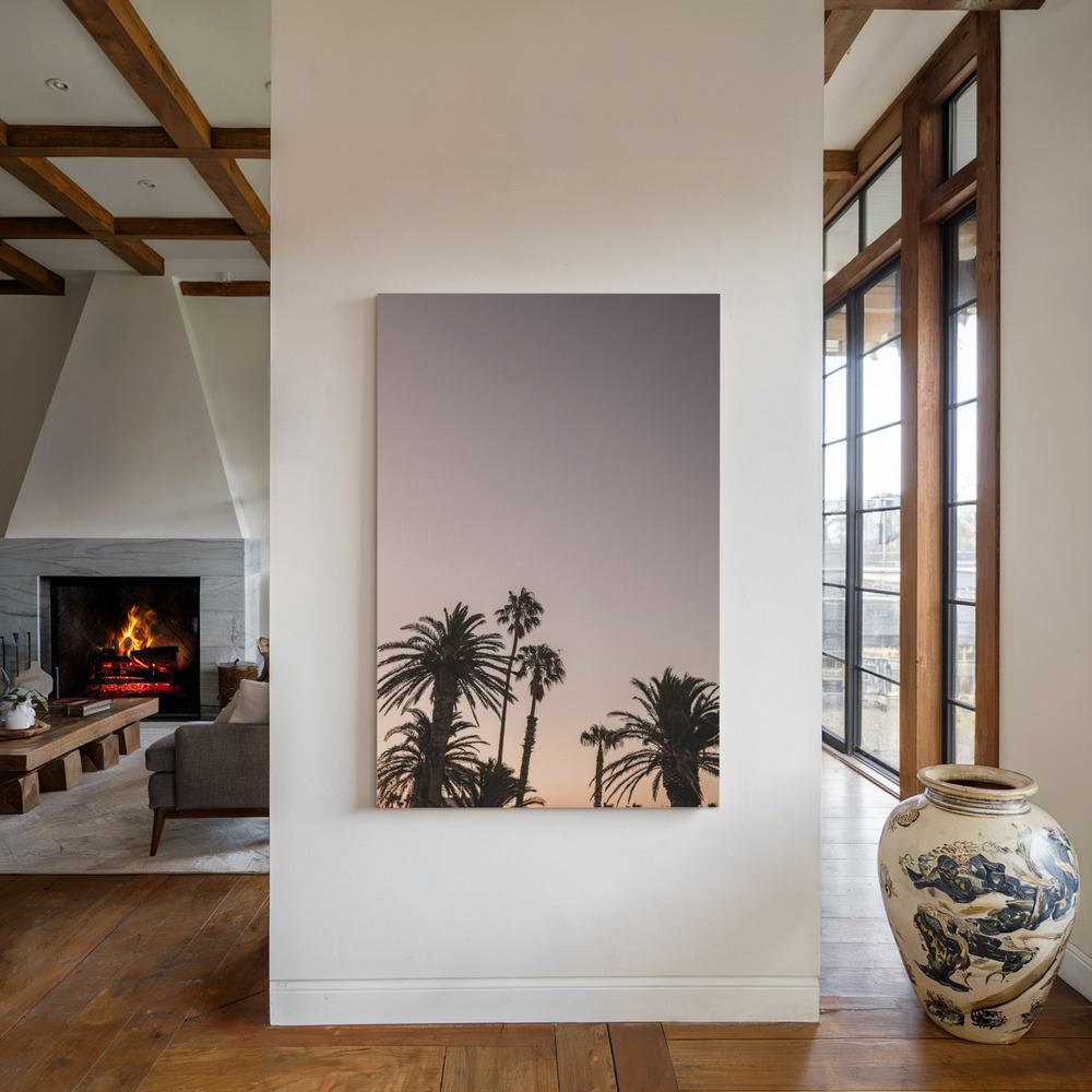 Canvas print - Palm Point by the fireplace