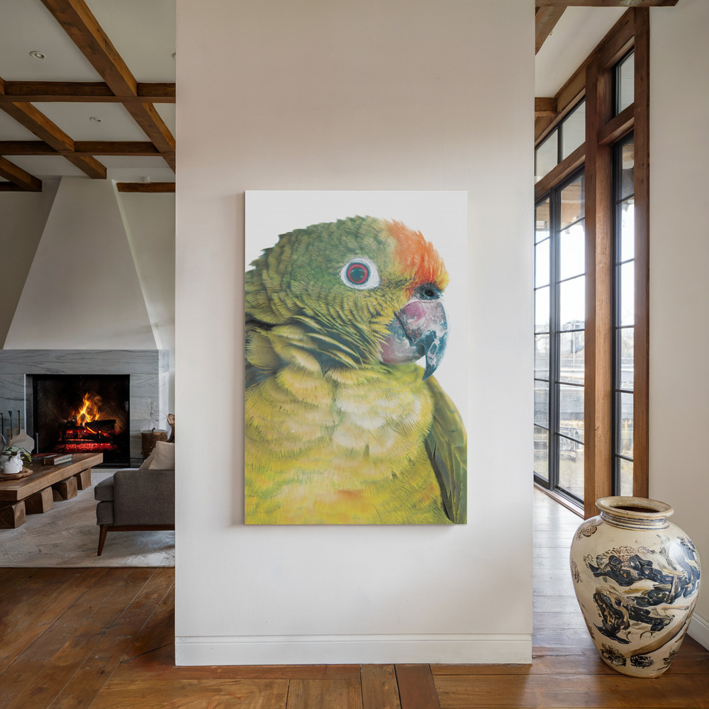 Toile - Parrot au coin du feu