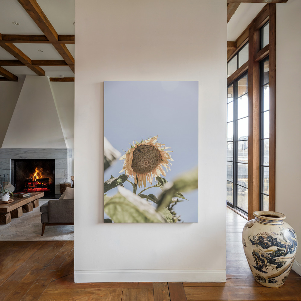 Lienzo - Sun Bloom junto a la chimenea