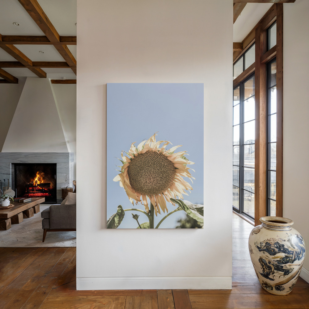 Toile - Sunny Bloom au coin du feu