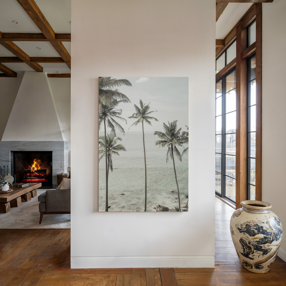 Leinwandbild - Tropical Dreams am Kamin
