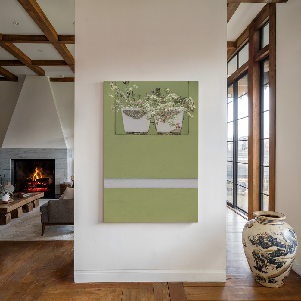 Toile - Wall Garden au coin du feu